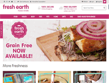 Tablet Screenshot of freshearth.co.za